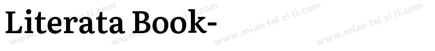 Literata Book字体转换